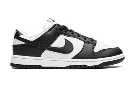 nike dunk low zwart wit